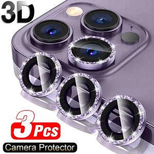 IPhone用カメラレンズプロテクター3個SET for IPhone 13 14 15Pro Max Mini (他の機種は下記よりどうぞ)