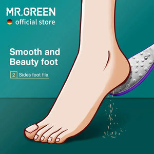 MR.GREEN 足のかかとケア 角質除去 やすり ステンレススチール両面