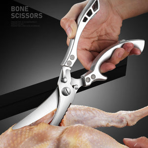 Great for processing fish scales! Whole chickens! Versatile kitchen scissors