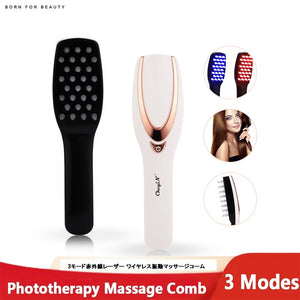 3 in 1 Infrared Laser Wireless Hair Loss Prevention, Hair Growth Care Vibration Massage Comb