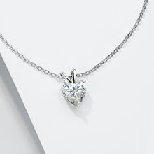 Load image into Gallery viewer, Moissanite Heart Shape Necklace 1ct
