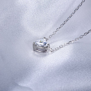 (Special Price) Moissanite Heart Shape Necklace 1ct