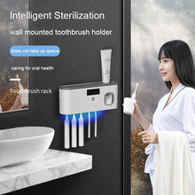 Load image into Gallery viewer, Eliminating UV germicidal bacteria Toothbrush &amp; toothpaste holder
