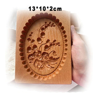 wooden cookie mold