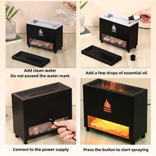 Load image into Gallery viewer, Himalayan salt negative ion flame style aroma humidifier

