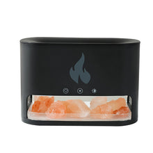 Load image into Gallery viewer, Himalayan salt negative ion flame colorful style aroma humidifier
