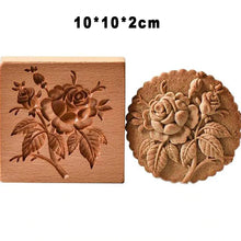 Load image into Gallery viewer, wooden cookie mold
