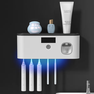 Eliminating UV germicidal bacteria Toothbrush &amp; toothpaste holder