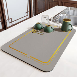 Super Absorbent Stylish Kitchen Tableware Dry Mat