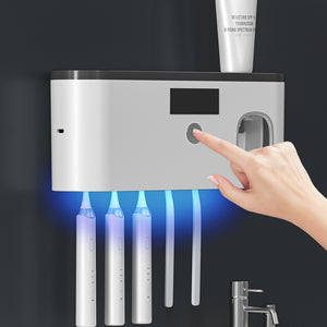 Eliminating UV germicidal bacteria Toothbrush &amp; toothpaste holder