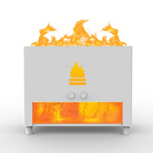 Load image into Gallery viewer, Himalayan salt negative ion flame style aroma humidifier
